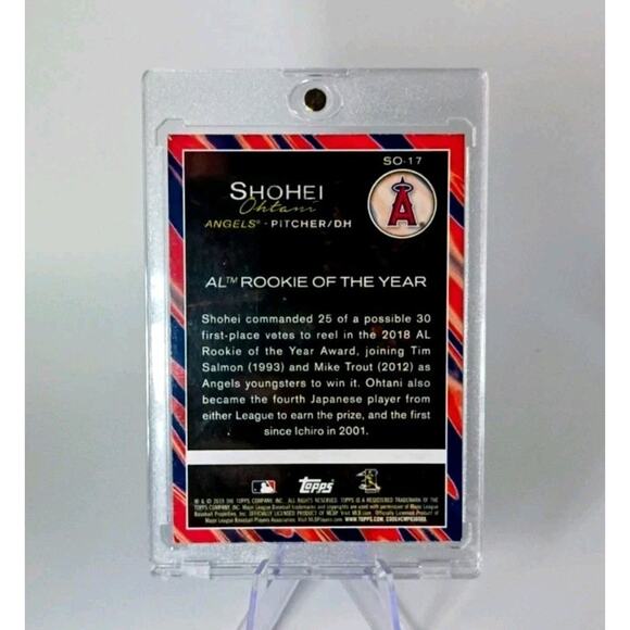 s-l400.jpg 2019 Topps Update Shohei Ohtani SO-17 AL Rookie of the Year Los Angles Angels